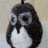 Single owl key ring