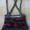 Pink crotcheted bag